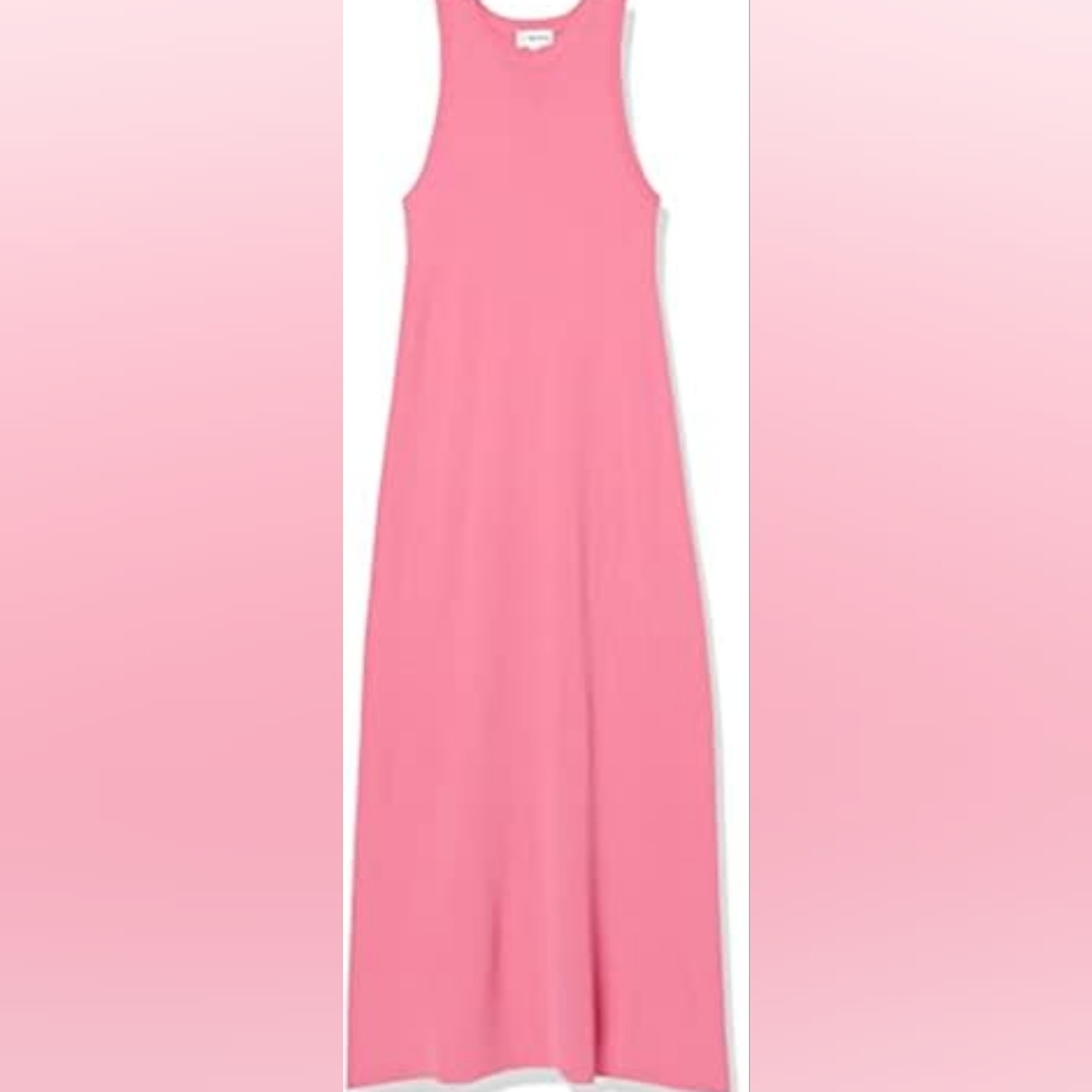 Sleeveless Pink Maxi Dress